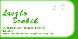 laszlo drabik business card